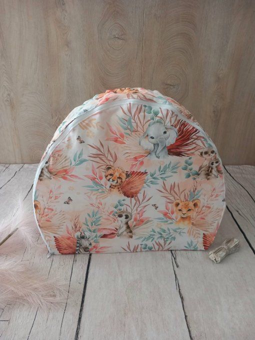Fauteuil club animaux marrons 